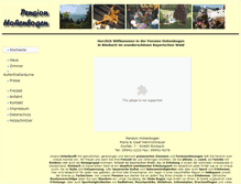 Tablet Screenshot of pension-hohenbogen.de